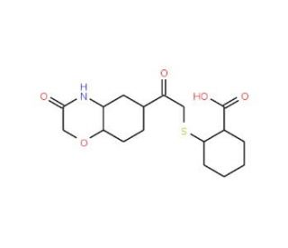 2-[2-Oxo-2-(3-oxo-3,4-dihydro-2H-benzo[1,4]oxazin-6-yl)-ethylsulfanyl]-benzoic acid - chemical structure image