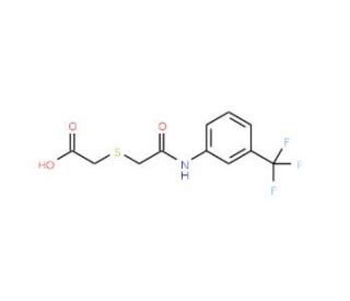 2-({2-Oxo-2-[3-(trifluoromethyl)anilino]-ethyl}sulfanyl)acetic acid - chemical structure image