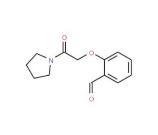 2-(2-oxo-2-pyrrolidin-1-ylethoxy)benzaldehyde (CAS 879362-24-0) - chemical structure image