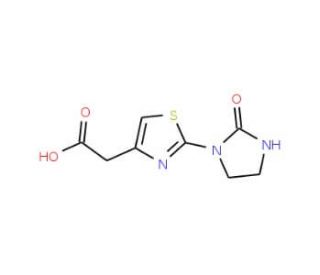 [2-(2-oxoimidazolidin-1-yl)-1,3-thiazol-4-yl]acetic acid - chemical structure image