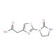 [2-(2-oxoimidazolidin-1-yl)-1,3-thiazol-4-yl]acetic acid - chemical structure image