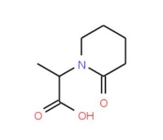 2-(2-oxopiperidin-1-yl)propanoic acid - chemical structure image