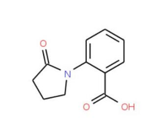 2-(2-oxopyrrolidin-1-yl)benzoic acid (CAS 41790-73-2) - chemical structure image