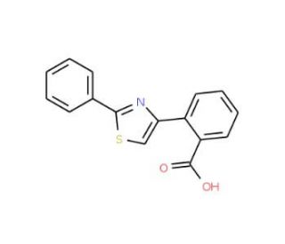 2-(2-Phenyl-1,3-thiazol-4-yl)benzene-carboxylic acid (CAS 60510-56-7) - chemical structure image