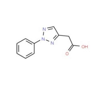 2-(2-phenyl-2H-1,2,3-triazol-4-yl)acetic acid - chemical structure image