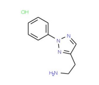 2-(2-phenyl-2H-1,2,3-triazol-4-yl)ethan-1-amine hydrochloride - chemical structure image