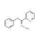 2-(2-phenylethanehydrazonoyl)pyridine - chemical structure image