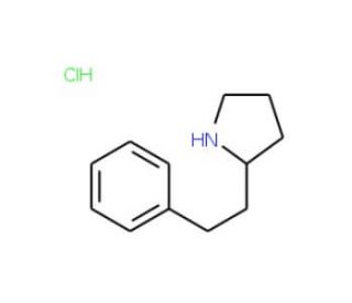 2-(2-phenylethyl)pyrrolidine hydrochloride - chemical structure image