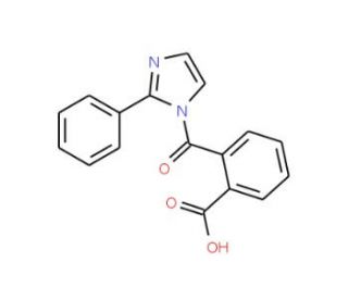 2-(2-Phenylimidazole-1-carbonyl)benzoic acid (CAS 302602-94-4) - chemical structure image