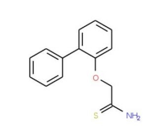 2-(2-phenylphenoxy)ethanethioamide - chemical structure image