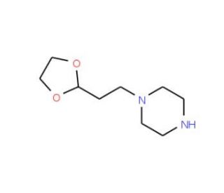 2-[2-(Piperazin-1-yl)-ethyl]-1,3-dioxolan (CAS 25553-77-9) - chemical structure image