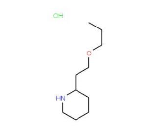 2-(2-Piperidinyl)ethyl propyl ether hydrochloride - chemical structure image