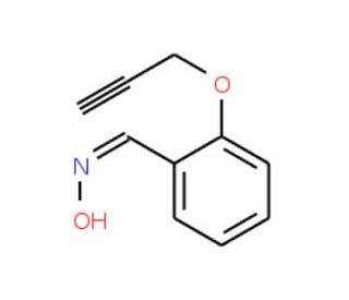 2-(2-Propynyloxy)benzenecarbaldehyde oxime (CAS 55241-70-8) - chemical structure image