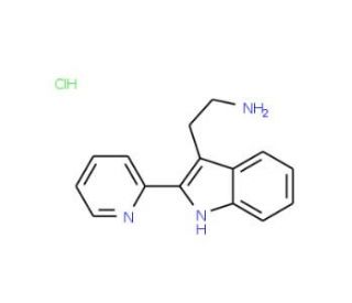 2-(2-Pyridin-2-yl-1H-indol-3-yl)ethanamine monohydrochloride (CAS 374064-08-1) - chemical structure image