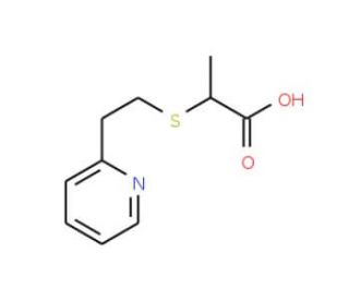 2-(2-Pyridin-2-yl-ethylsulfanyl)-propionic acid - chemical structure image