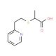 2-(2-Pyridin-2-yl-ethylsulfanyl)-propionic acid - chemical structure image