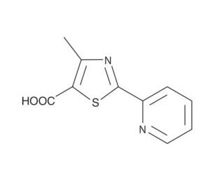 2-(2-Pyridyl)-4-methyl-thiazole-5-Carboxylic Acid (CAS 34418-48-9) - chemical structure image