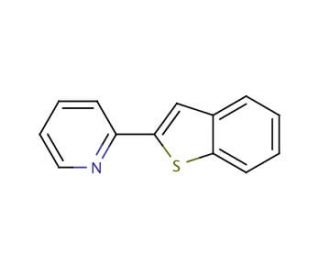 2-(2-Pyridyl)benzothiophene (CAS 38210-35-4) - chemical structure image