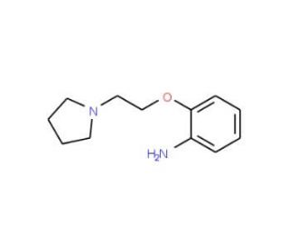 2-(2-Pyrrolidin-1-yl-ethoxy)-phenylamine - chemical structure image
