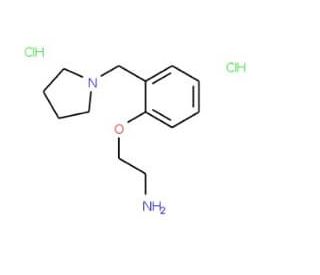 {2-[2-(Pyrrolidin-1-ylmethyl)phenoxy]ethyl}aminedihydrochloride - chemical structure image