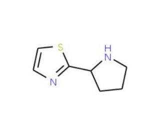 2-(2-Pyrrolidinyl)thiazole (CAS 524674-17-7) - chemical structure image