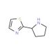 2-(2-Pyrrolidinyl)thiazole (CAS 524674-17-7) - chemical structure image