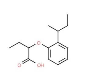 2-[2-(sec-Butyl)phenoxy]butanoic acid (CAS 915921-89-0) - chemical structure image