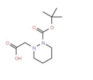 2-[2-(tert-Butoxycarbonyl)tetrahydro-1(2H)-pyridazinyl]acetic acid - chemical structure image