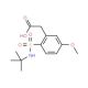 2-[2-(tert-butylsulfamoyl)-5-methoxyphenyl]acetic acid - chemical structure image