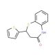 2-(2-Thienyl)-2,3-dihydro-1,5-benzothiazepin-4(5H)-one (CAS 5871-68-1) - chemical structure image