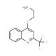 2-{[2-(Trifluoromethyl)-4-quinolyl]thio}ethylamine (CAS 175203-50-6) - chemical structure image