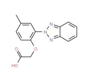 [2-(2H-1,2,3-Benzotriazol-2-yl)-4-methylphenoxy]-acetic acid - chemical structure image