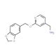 [2-(2H-1,3-benzodioxol-5-ylmethoxy)pyridin-4-yl]methanamine - chemical structure image
