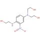2,2′-[4-(2-Hydroxyethylamino)-3-nitrophenylimino]diethanol (CAS 33229-34-4) - chemical structure image