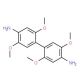 2,2′,5,5′-tetramethoxy-1,1′-biphenyl-4,4′-diamine (CAS 23071-40-1) - chemical structure image