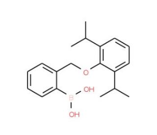 2-[(2&prime;,6&prime;-Diisopropylphenoxy)methyl]phenylboronic acid (CAS 1072951-64-4) - chemical structure image