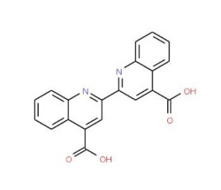 2,2&prime;-Bicinchoninic Acid (CAS 1245-13-2) - chemical structure image