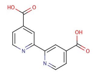 2,2′-Bipyridine-4,4′-dicarboxylic acid (CAS 6813-38-3) - chemical structure image