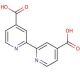2,2'-Bipyridine-4,4'-dicarboxylic acid 的分子结构, CAS编号: 6813-38-3 2,2′-Bipyridine-4,4′-dicarboxylic acid (CAS 6813-38-3) - chemical structure image