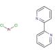 (2,2′-Bipyridine)dichloroplatinum(II) (CAS 13965-31-6) - chemical structure image