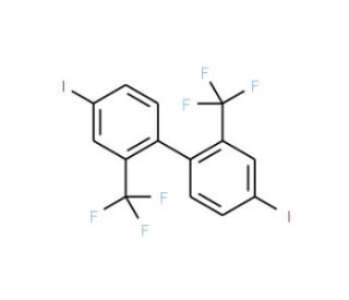 2,2&prime;-Bis(trifluoromethyl)-4,4&prime;-diiodobiphenyl (CAS 89803-70-3) - chemical structure image