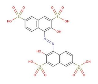 2,2&prime;-Dihydroxy-1,1&prime;-azonaphthalene-3,3&prime;,6,6&prime;-tetrasulfonic acid (CAS 76877-41-3) - chemical structure image