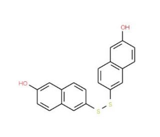 2,2&prime;-Dihydroxy-6,6&prime;-Dinaphthyl Disulfide (CAS 6088-51-3) - chemical structure image