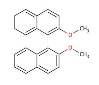 2,2&prime;-Dimethoxy-1,1&prime;-binaphthalene (CAS 2960-93-2) - chemical structure image