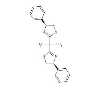 (&minus;)-2,2&prime;-Isopropylidenebis[(4S)-4-phenyl-2-oxazoline] (CAS 131457-46-0) - chemical structure image
