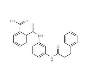 2-({3-[(3-Phenylpropanoyl)amino]anilino}carbonyl)-benzoic acid - chemical structure image