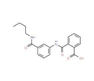 2-({3-[(Butylamino)carbonyl]anilino}carbonyl)-benzoic acid - chemical structure image