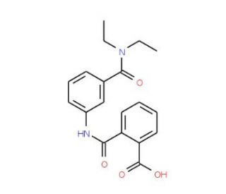 2-({3-[(Diethylamino)carbonyl]anilino}carbonyl)-benzoic acid - chemical structure image