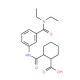 2-({3-[(Diethylamino)carbonyl]anilino}carbonyl)-cyclohexanecarboxylic acid - chemical structure image
