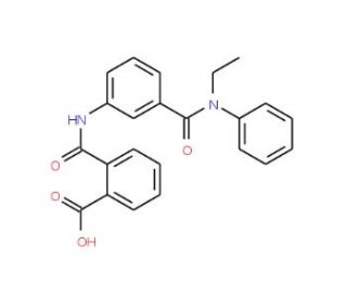 2-({3-[(Ethylanilino)carbonyl]anilino}carbonyl)-benzoic acid - chemical structure image